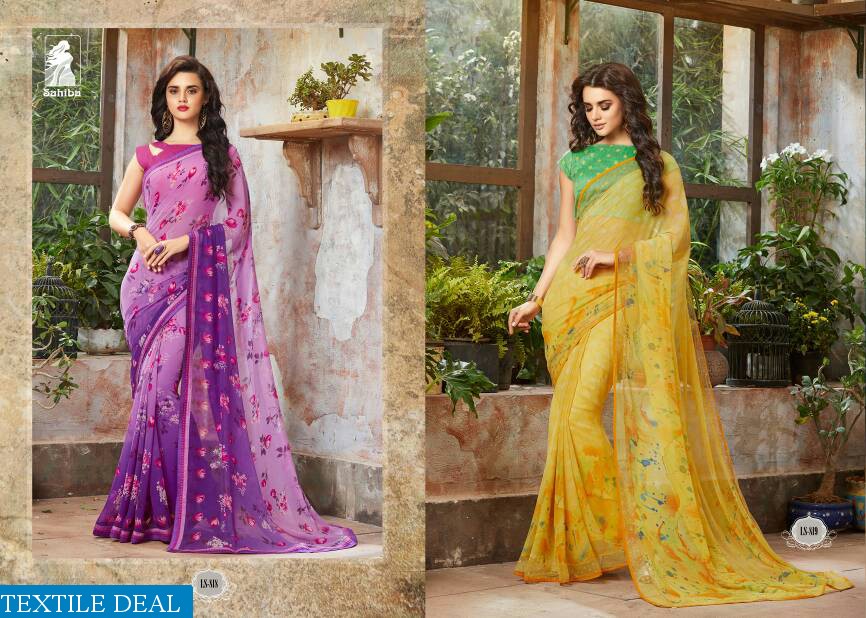 Sahiba lotus vol-8 Wholesale Fancy Fabrics Saree